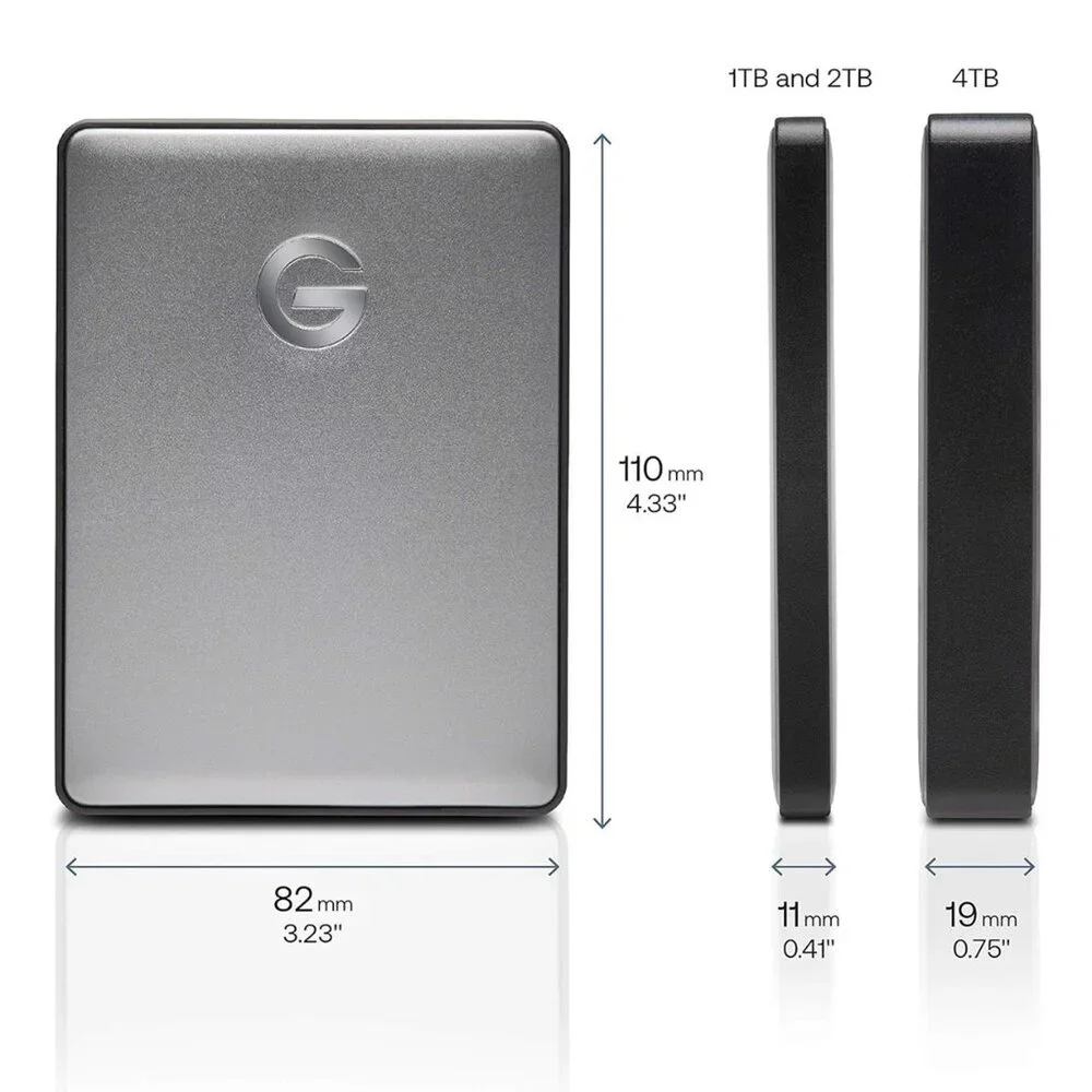 SanDisk Professional / G-Drive 4 TB External Drive with USB to USB A Cable - Picture 4 of 5